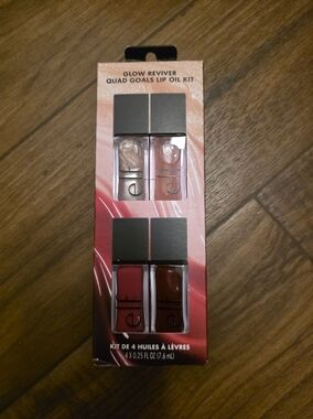 NEW✅ELF Glow Reviver Quad Goals Lip Oil Kit